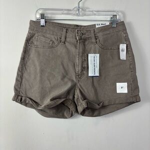 Old Navy O.G. Short Womens 8 High Rise 3" Inseam Classic Neutral Minimal Comfort